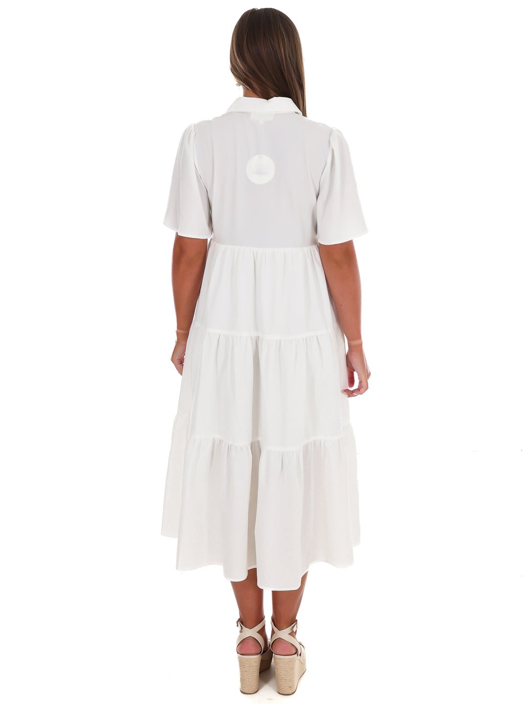 Follow Your Arrow Button Down Midi Dress