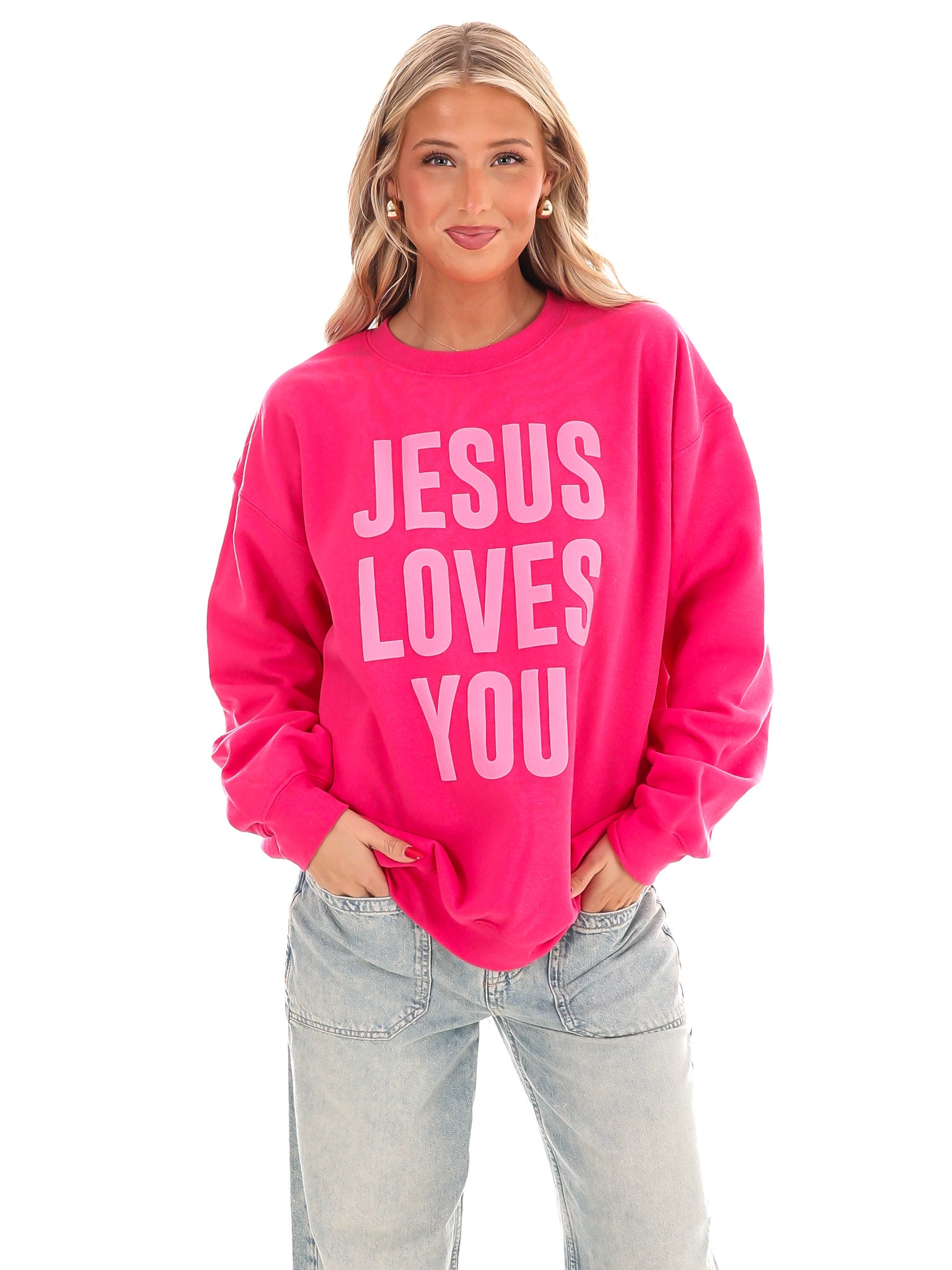 Jesus Loves You Sweatshirt – Josie's Boutique