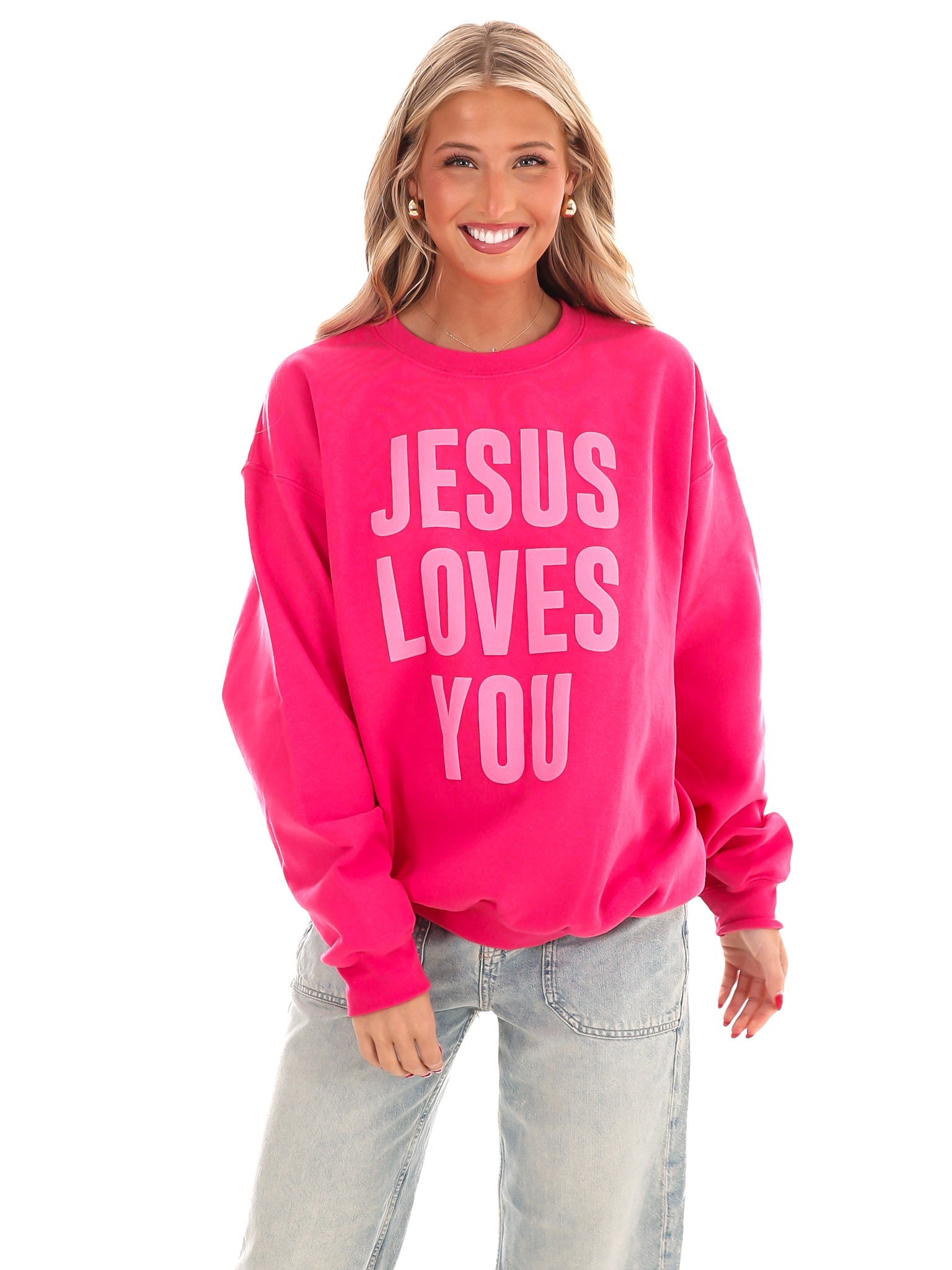 Jesus Loves You Sweatshirt – Josie's Boutique
