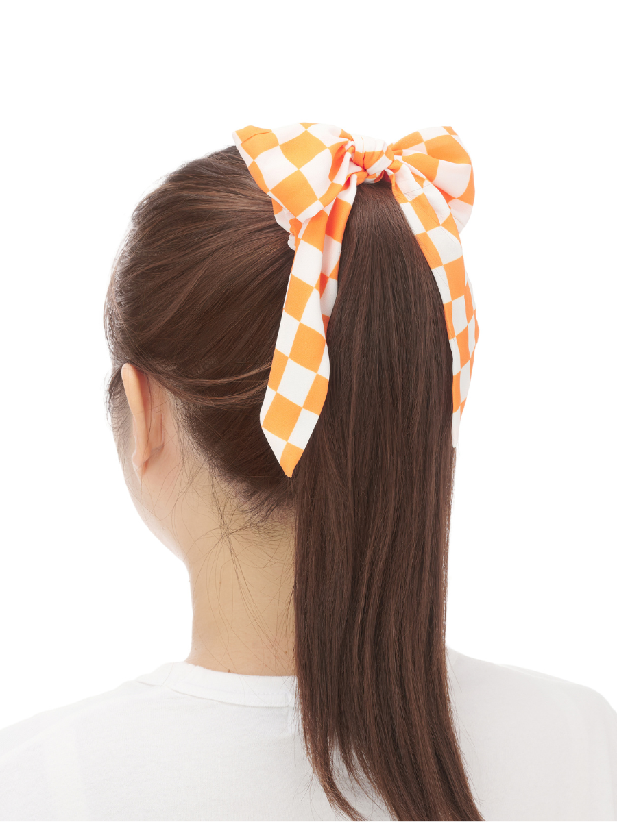 Checkerboard Extra Credit Scrunchie Bow