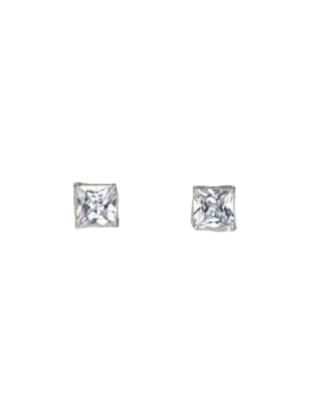 Squared CZ Pave Earrings