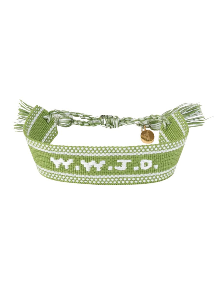 WWJD Embroidered Bracelet