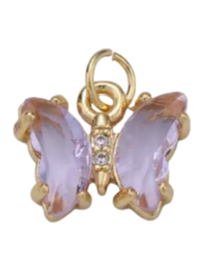 Light Purple Butterfly Charm