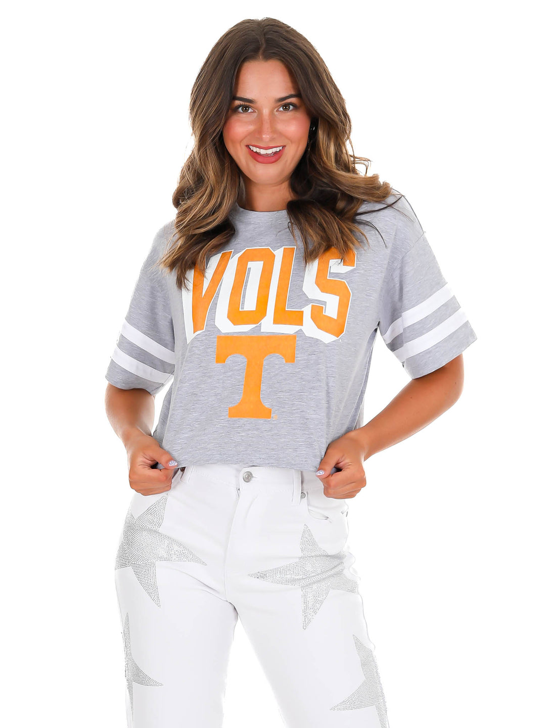 Tennessee Volunteers No Shortcuts Crop Tee