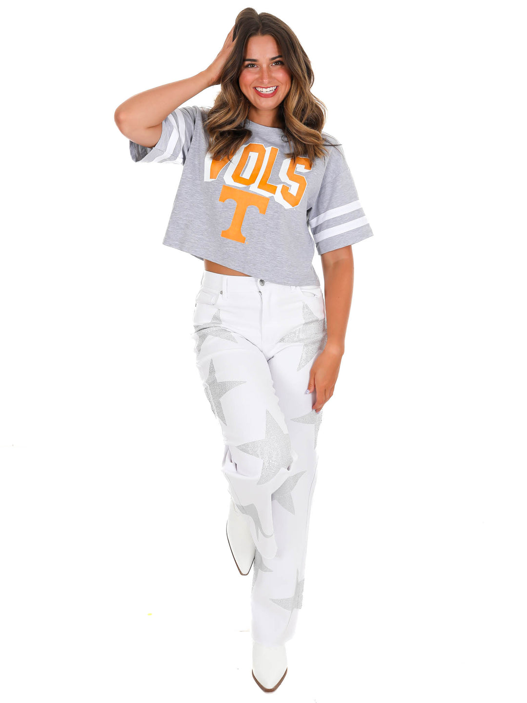 Tennessee Volunteers No Shortcuts Crop Tee