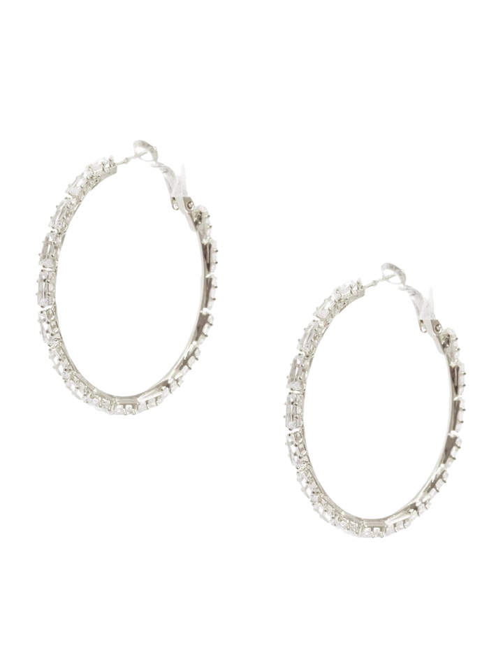 Cubic Zirconia Hoop Earrings