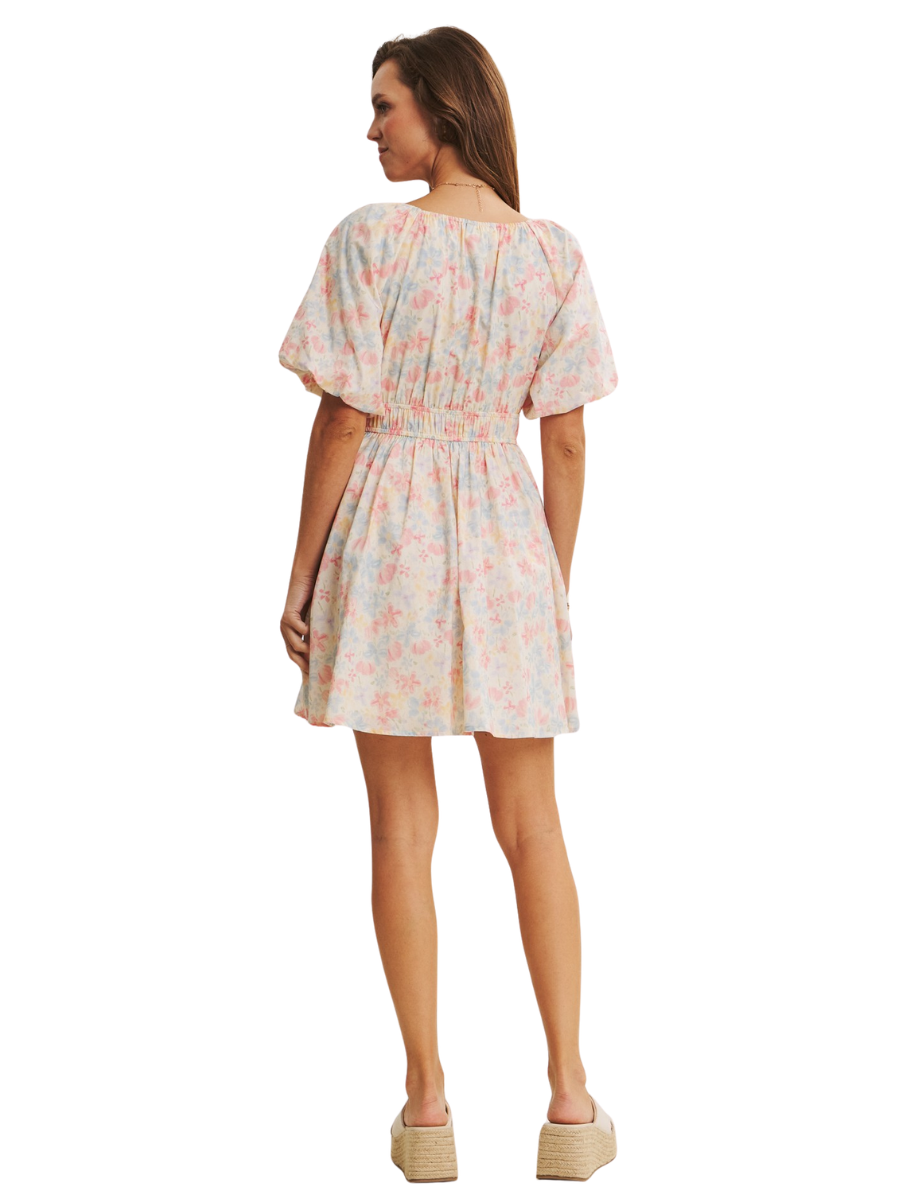 Spring Air Watercolor Mini Dress