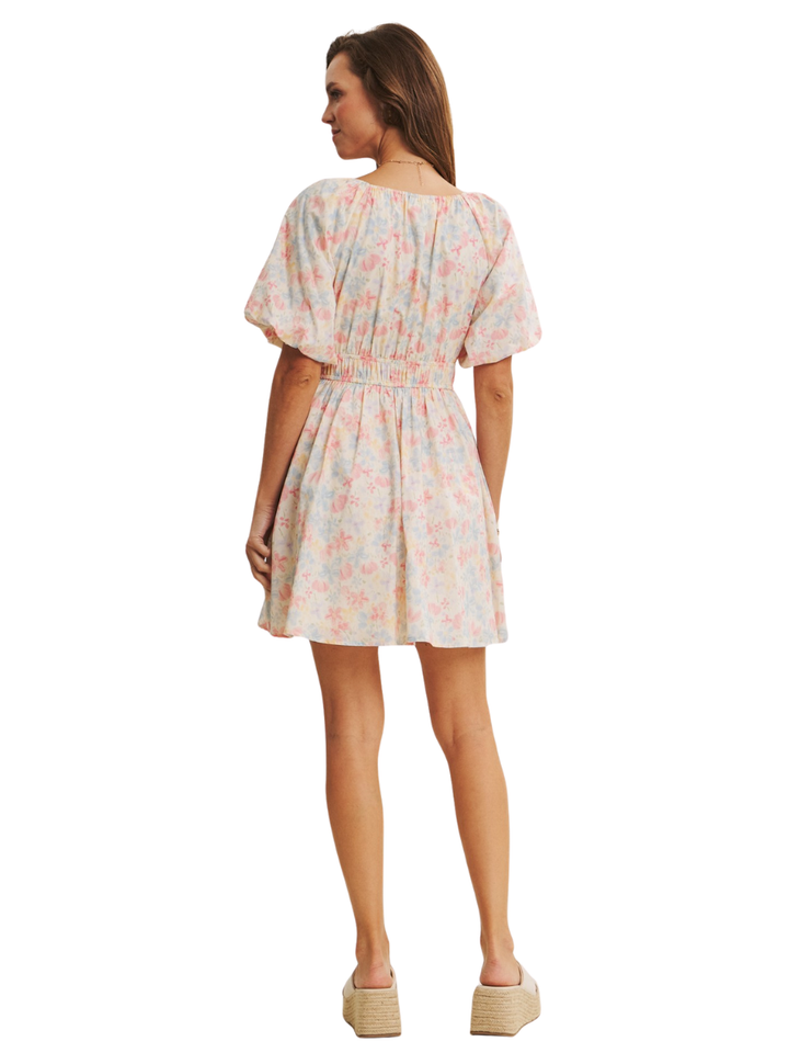 Spring Air Watercolor Mini Dress