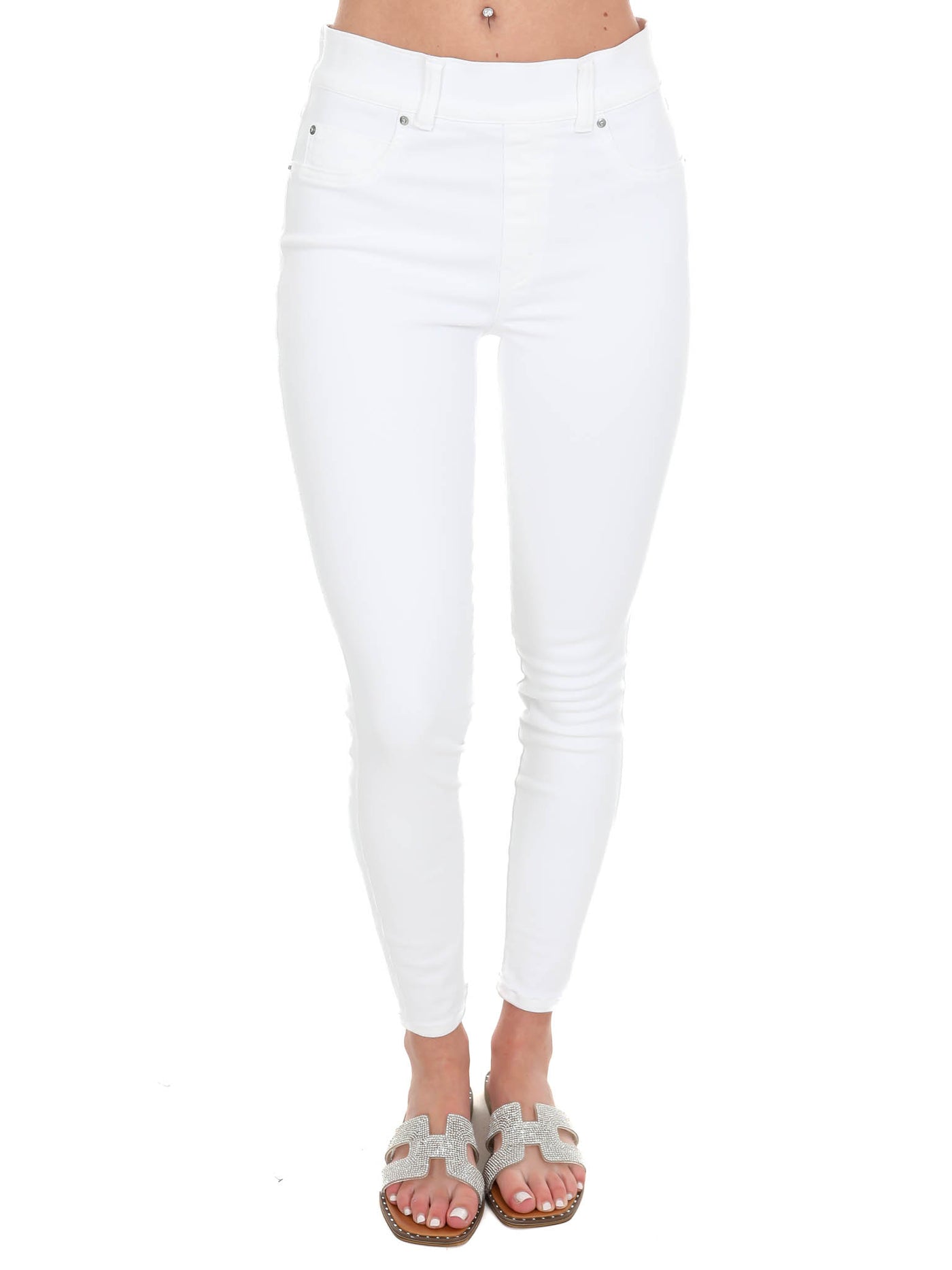 SPANX Women's White Skinny Jeans
