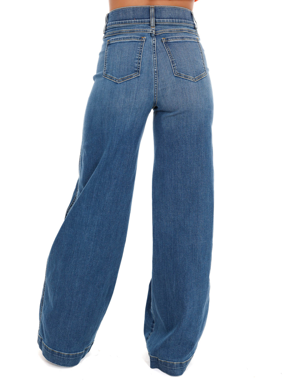 Spanx Seamed Front Wide Leg Jeans