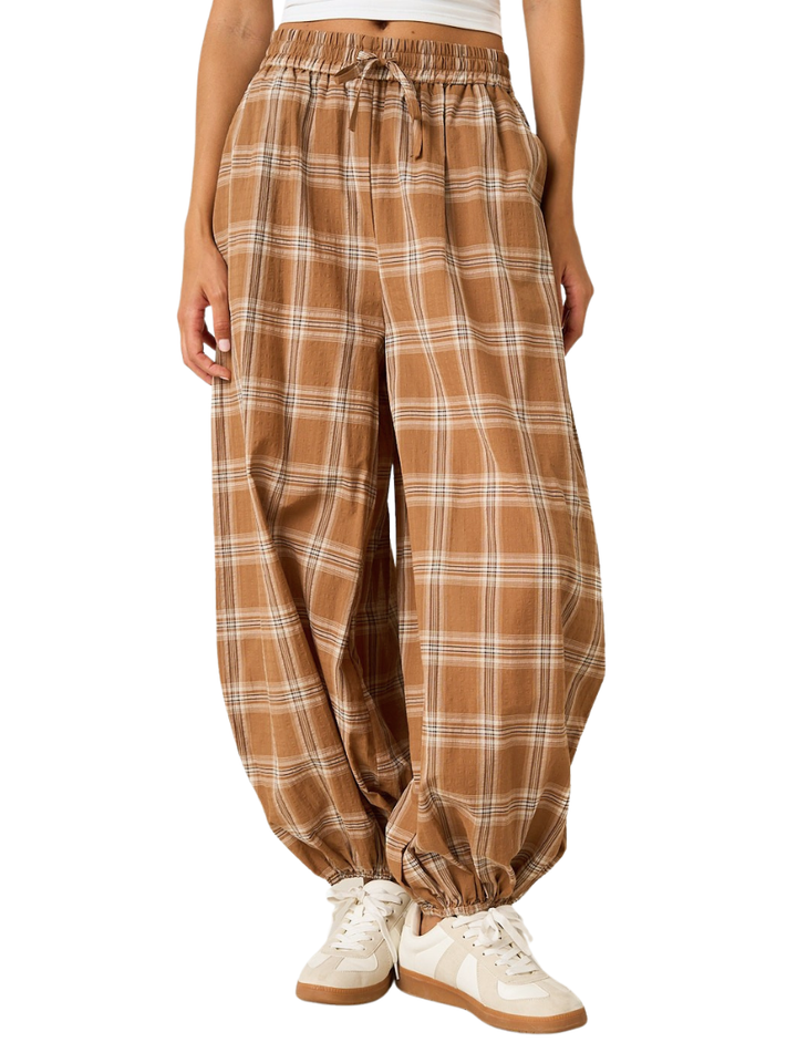 Rustic Retreat Plaid Jogger Pants