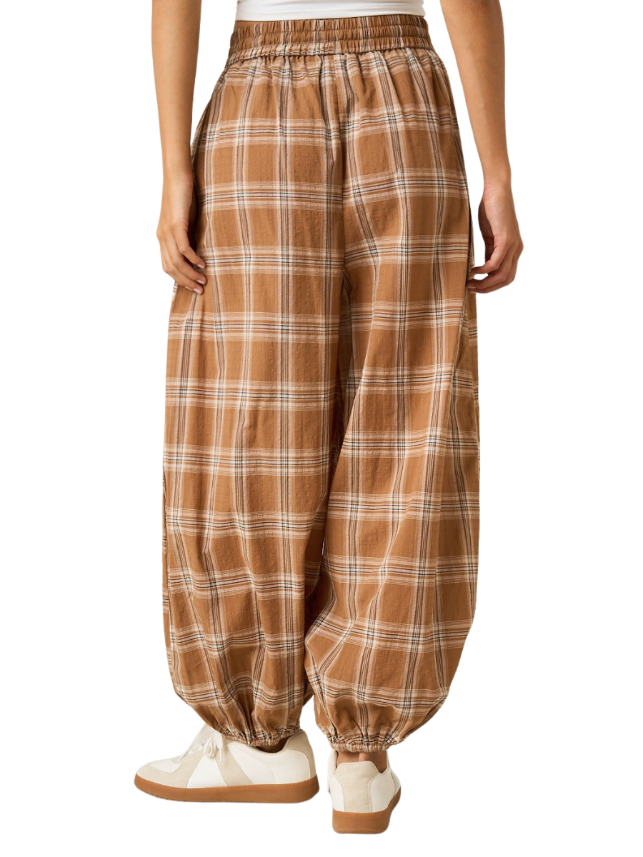 Rustic Retreat Plaid Jogger Pants