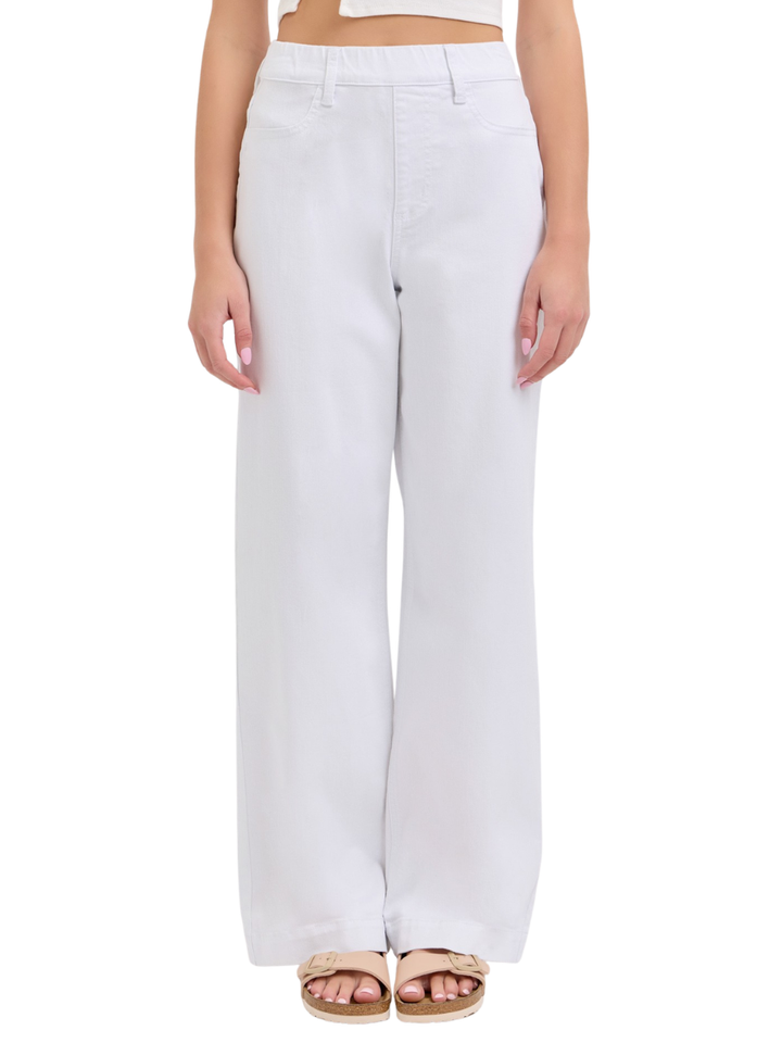 All Day High Rise Pull On Wide Leg Jeans