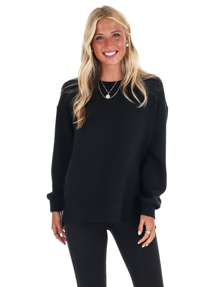 Spanx Brushed AirEssentials Crewneck Top