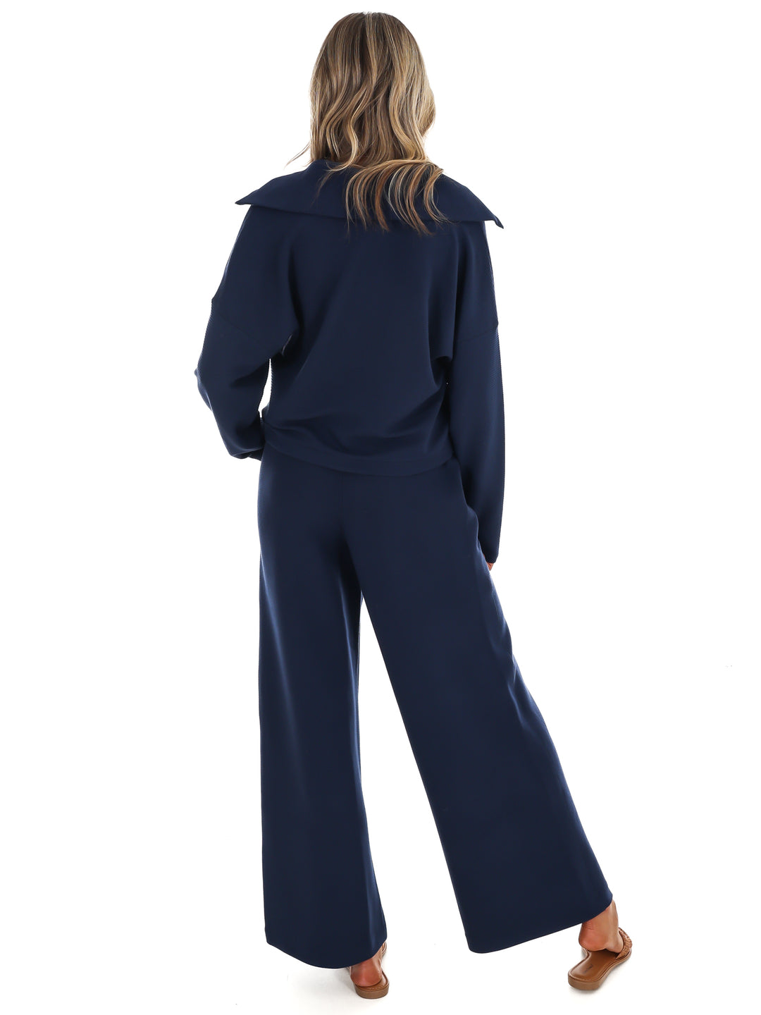 Spanx AirEssentials French Rib Half Zip Pullover