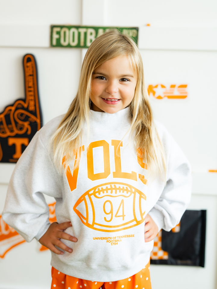 Youth Tennessee Vols Campus Classic Mock Neck Sweatshirt