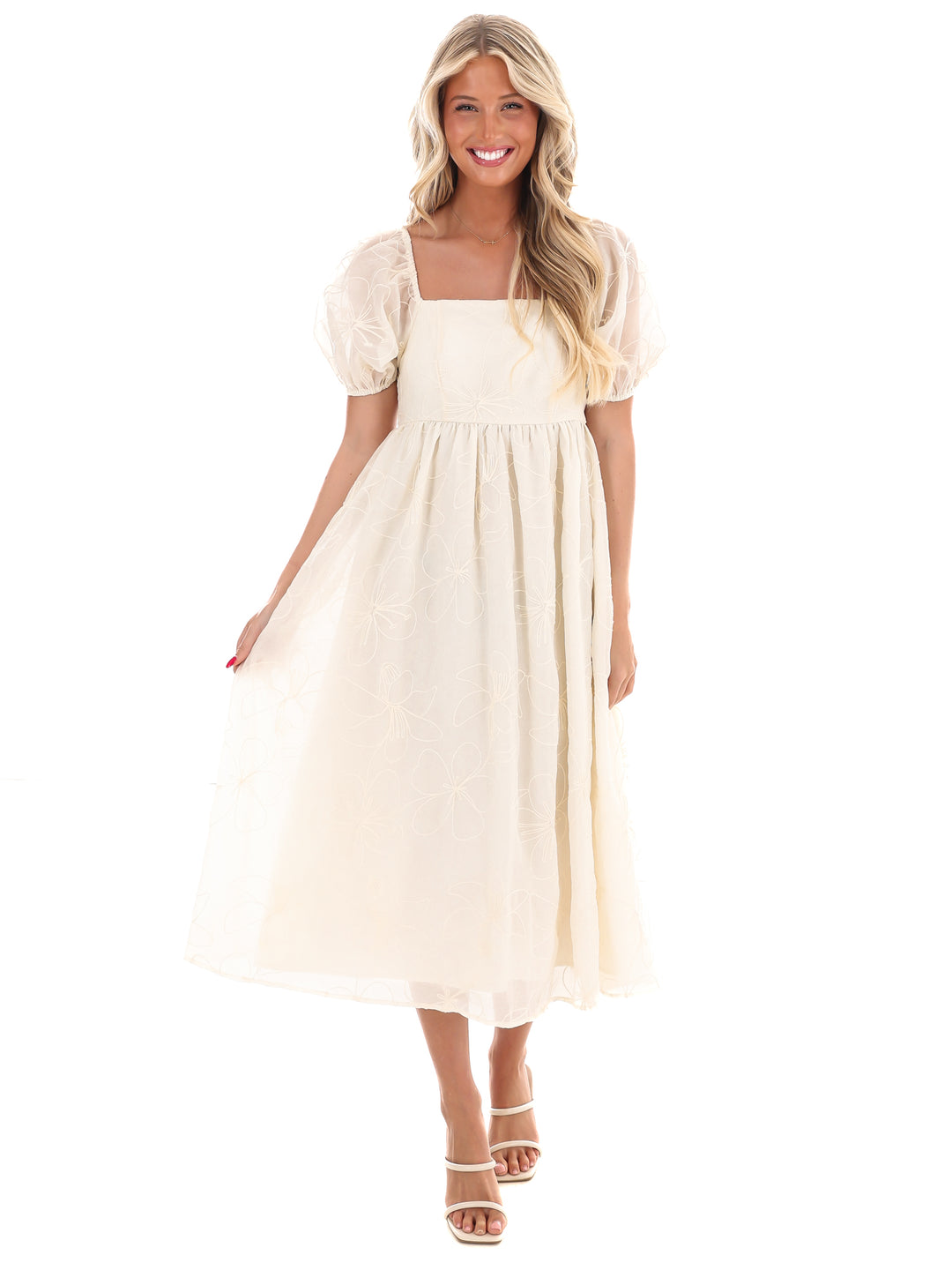 Blooming Love Embroidered Maxi Dress