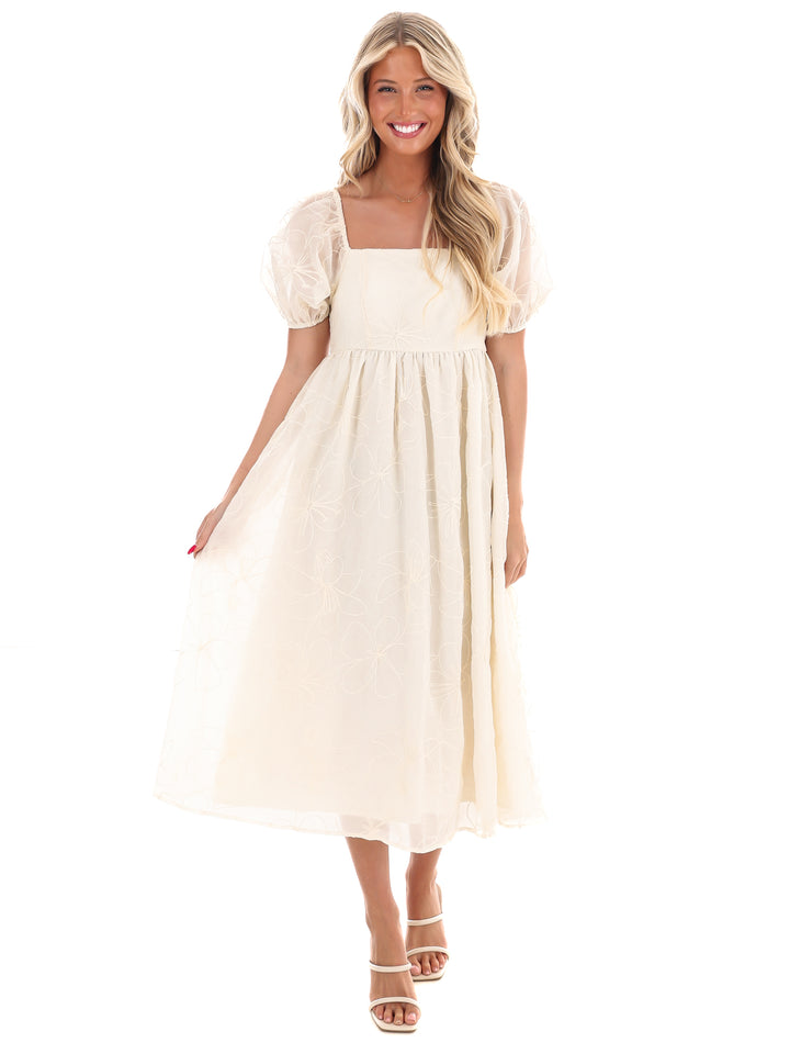 Blooming Love Embroidered Maxi Dress