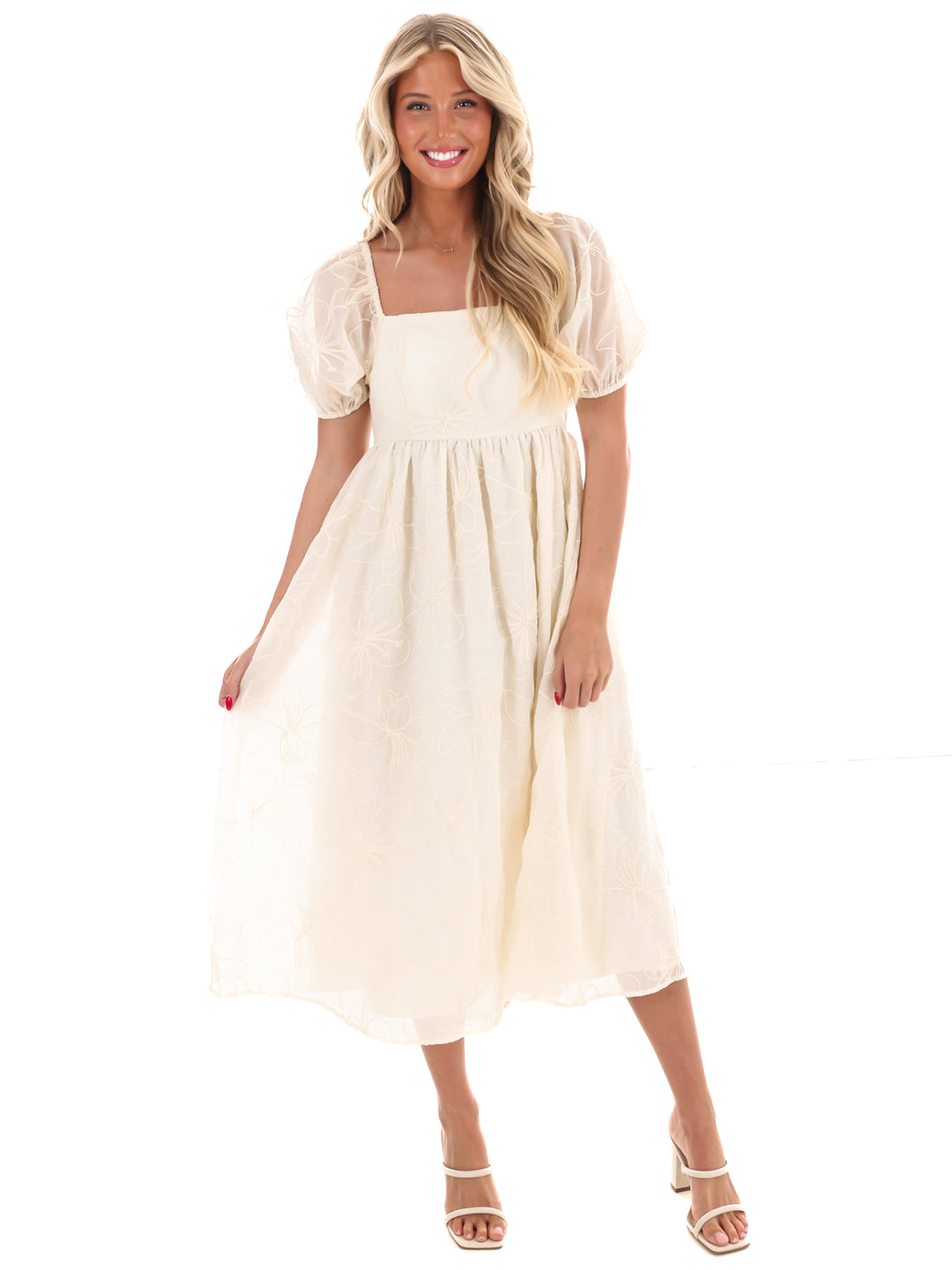Blooming Love Embroidered Maxi Dress