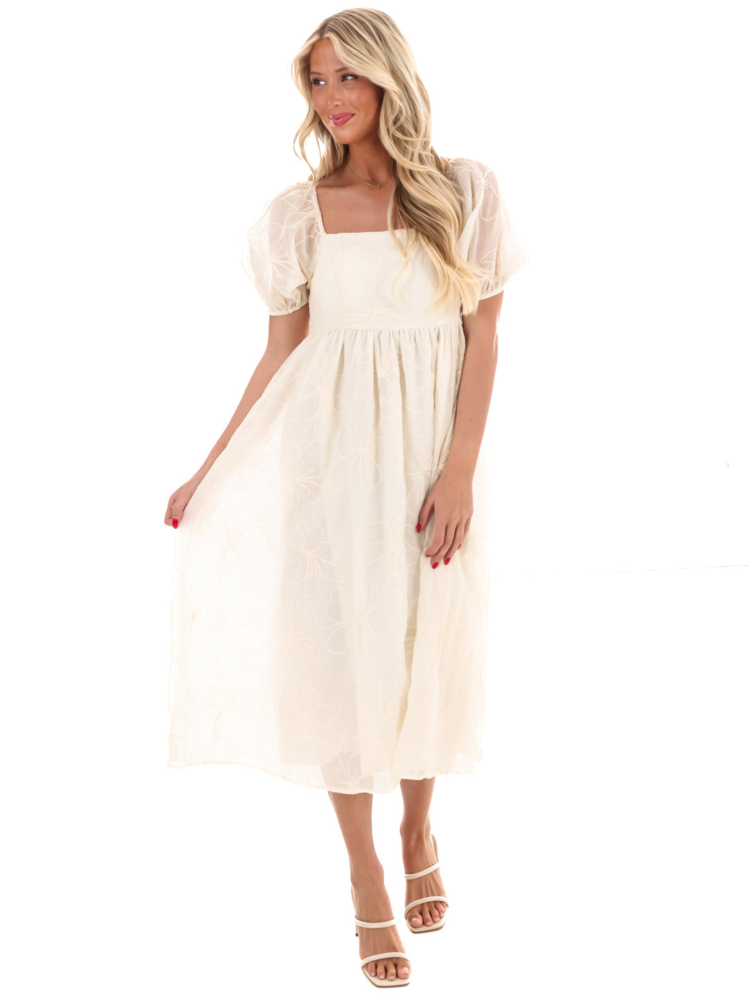 Blooming Love Embroidered Maxi Dress
