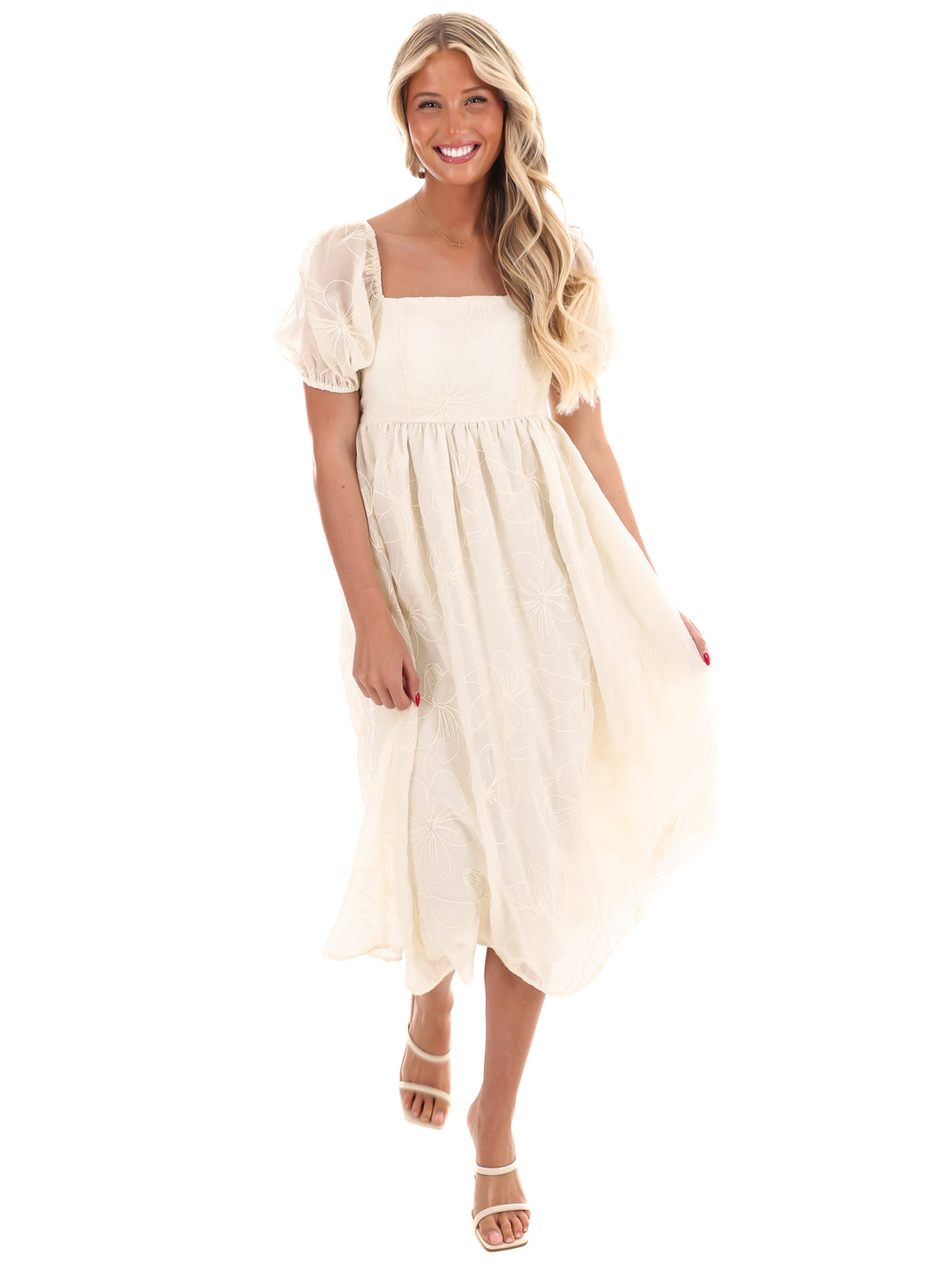 Blooming Love Embroidered Maxi Dress