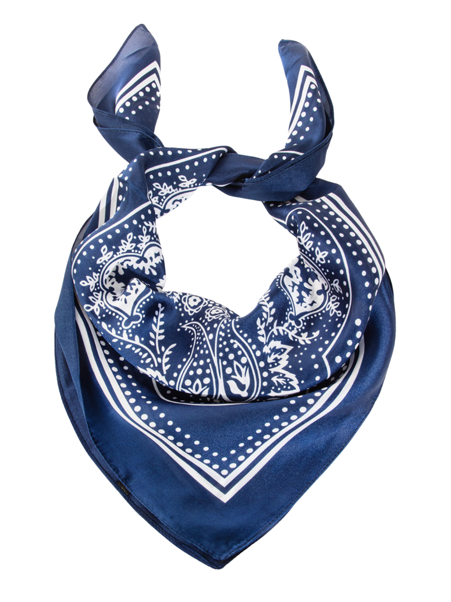 Light Paisley Design Square Bandana Scarf