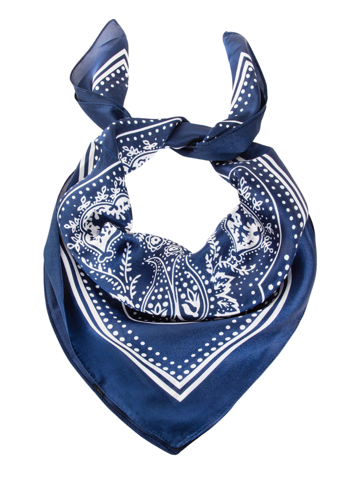 Light Paisley Design Square Bandana Scarf