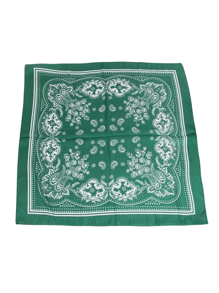Light Paisley Design Square Bandana Scarf