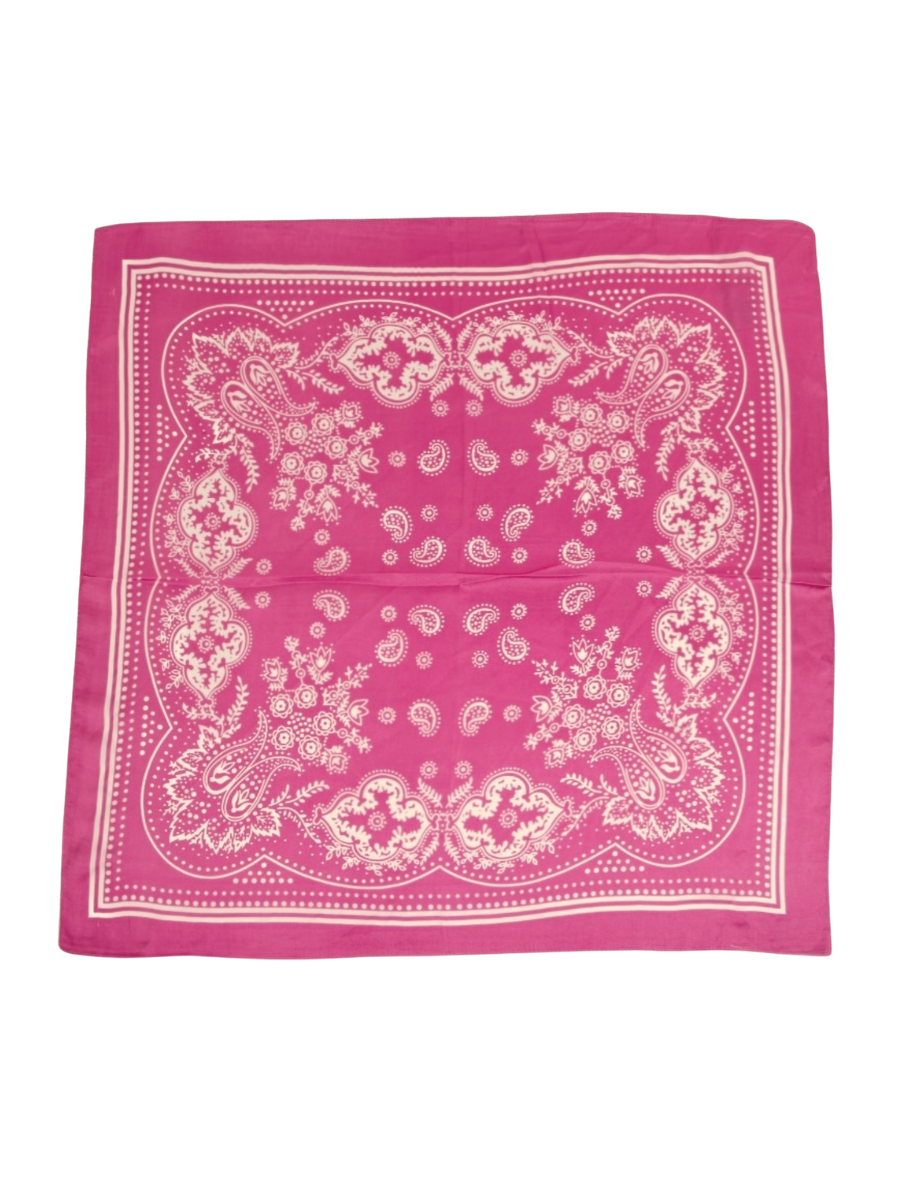 Light Paisley Design Square Bandana Scarf
