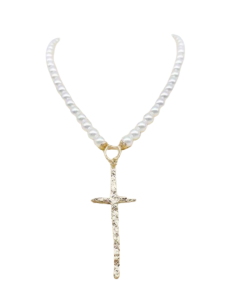Beaded Cross Necklace