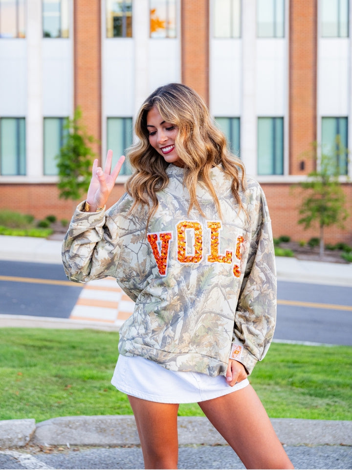 Tennessee Mockneck Camo Sweatshirt