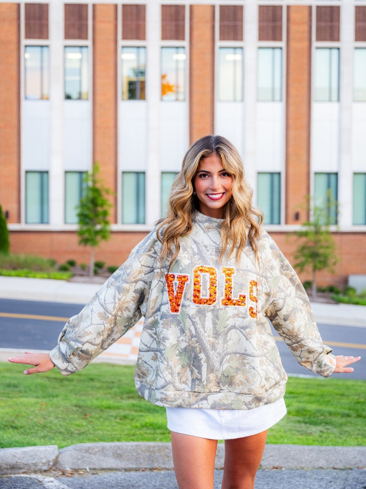 Tennessee Mockneck Camo Sweatshirt
