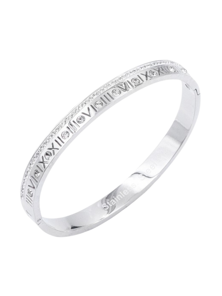 Roman Numerals Stainless Steel Bracelet