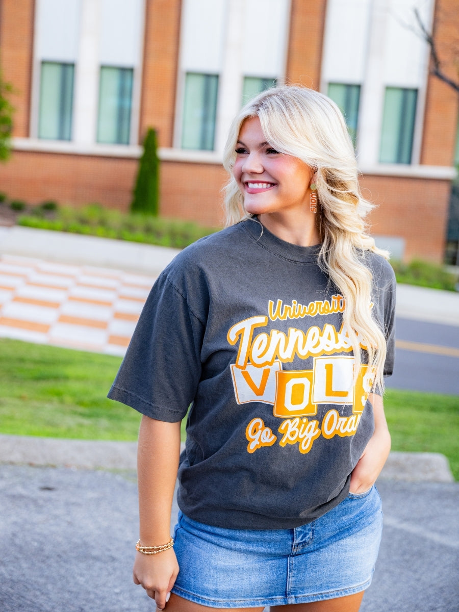 Vols Square Lettering GBO Boxy Tee