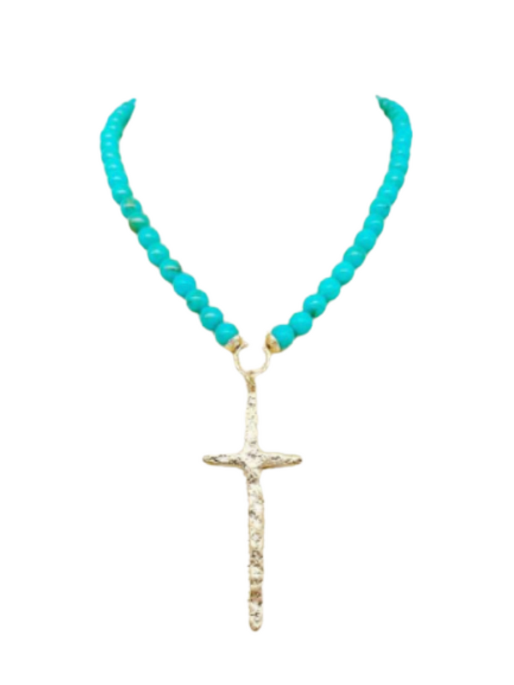 Beaded Cross Necklace