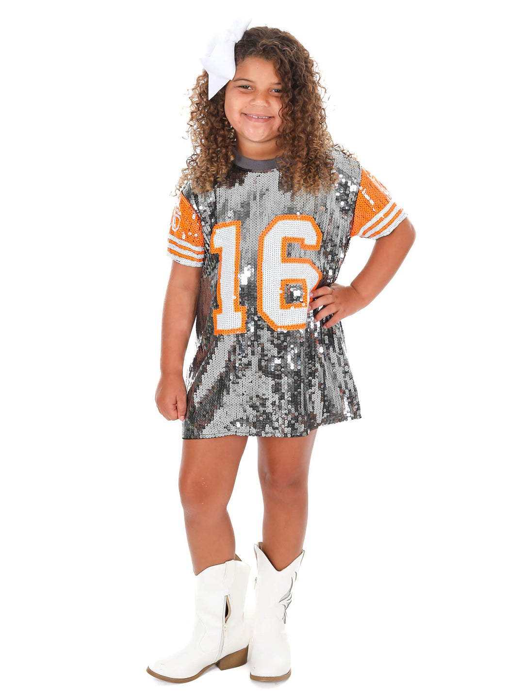 tennessee sequin jersey dress Game Day Sequin Repeat T-Shirt Dress XS