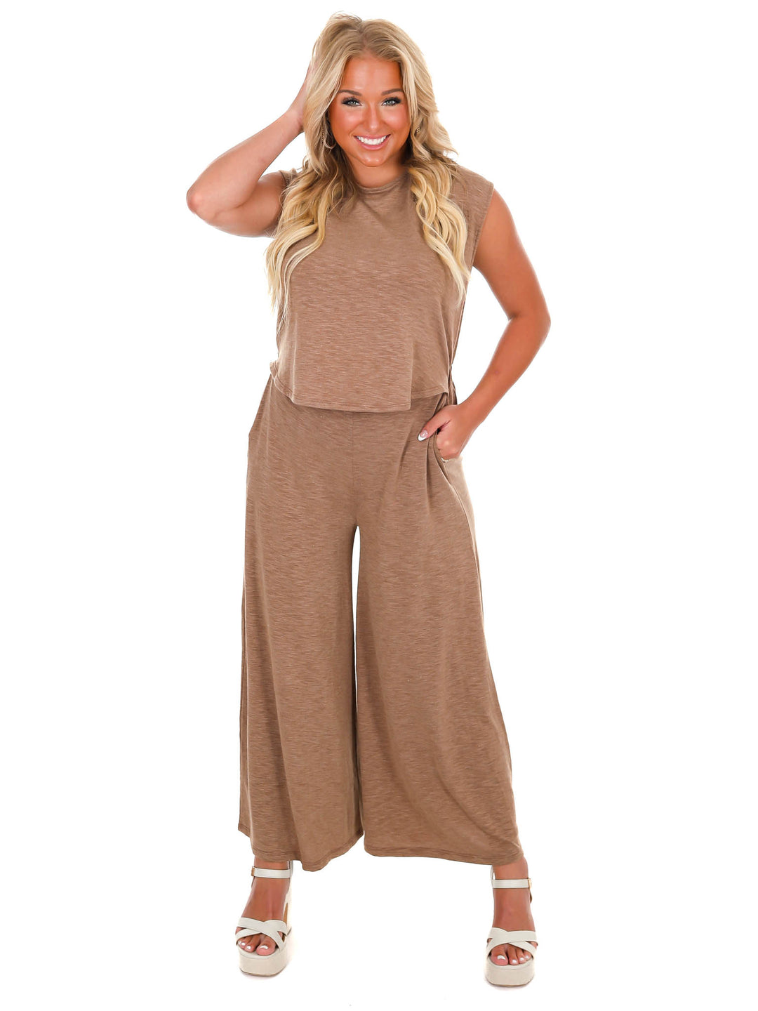 Pretty Girl Walk Wide Leg Jumpsuit