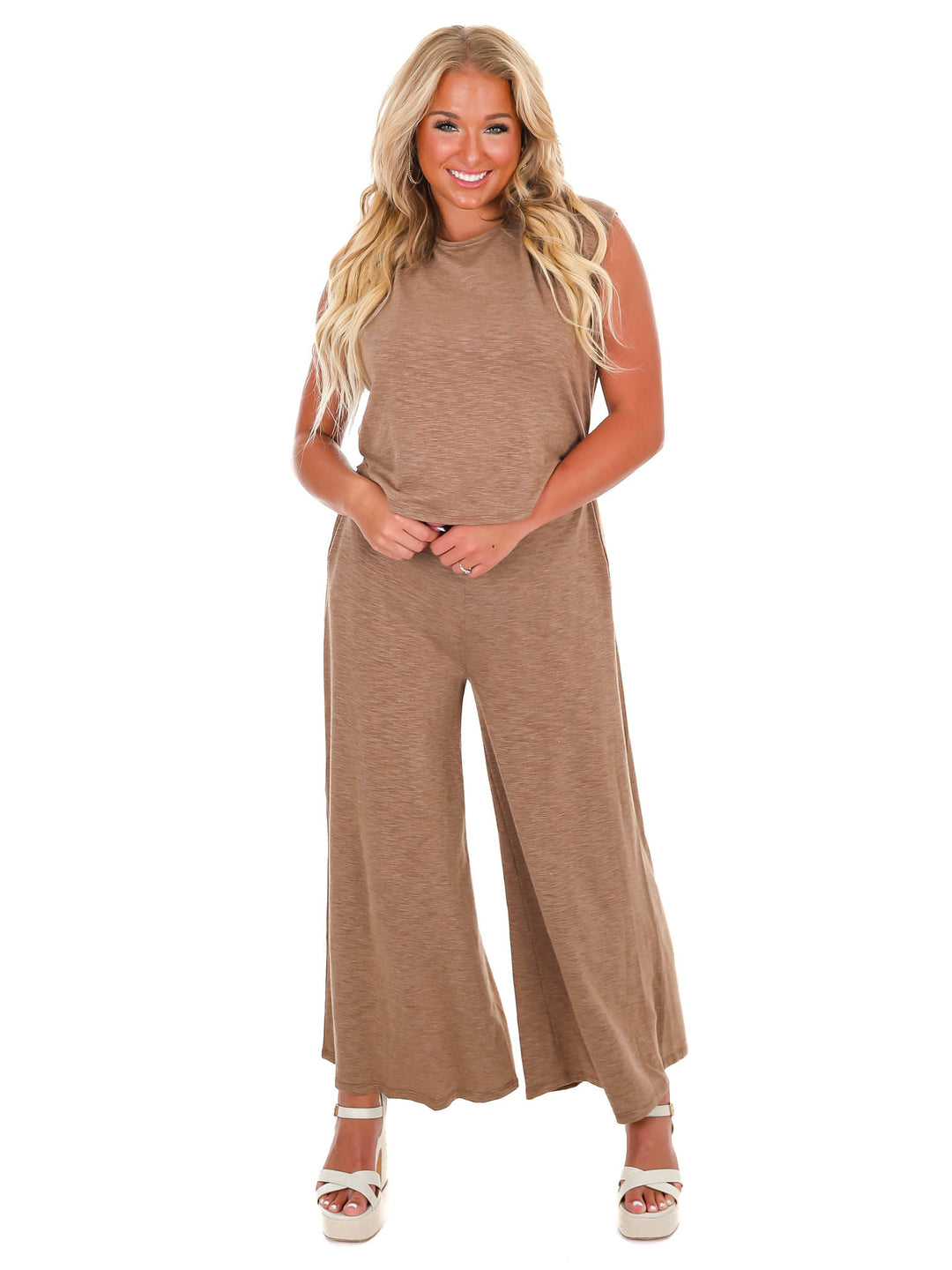 Pretty Girl Walk Wide Leg Jumpsuit