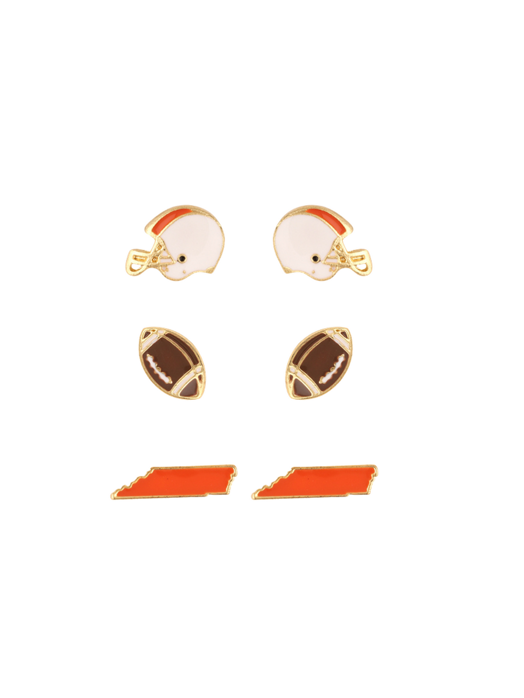 College Gameday 3 Pair Earring Set