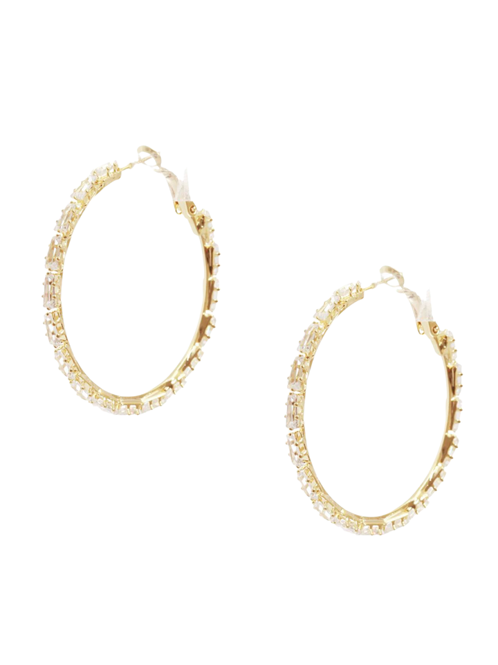Cubic Zirconia Hoop Earrings