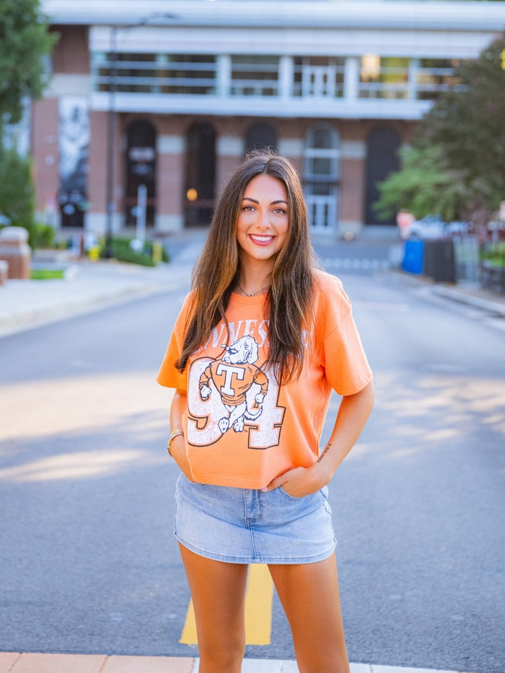 Tennessee Established Club Crop Tee