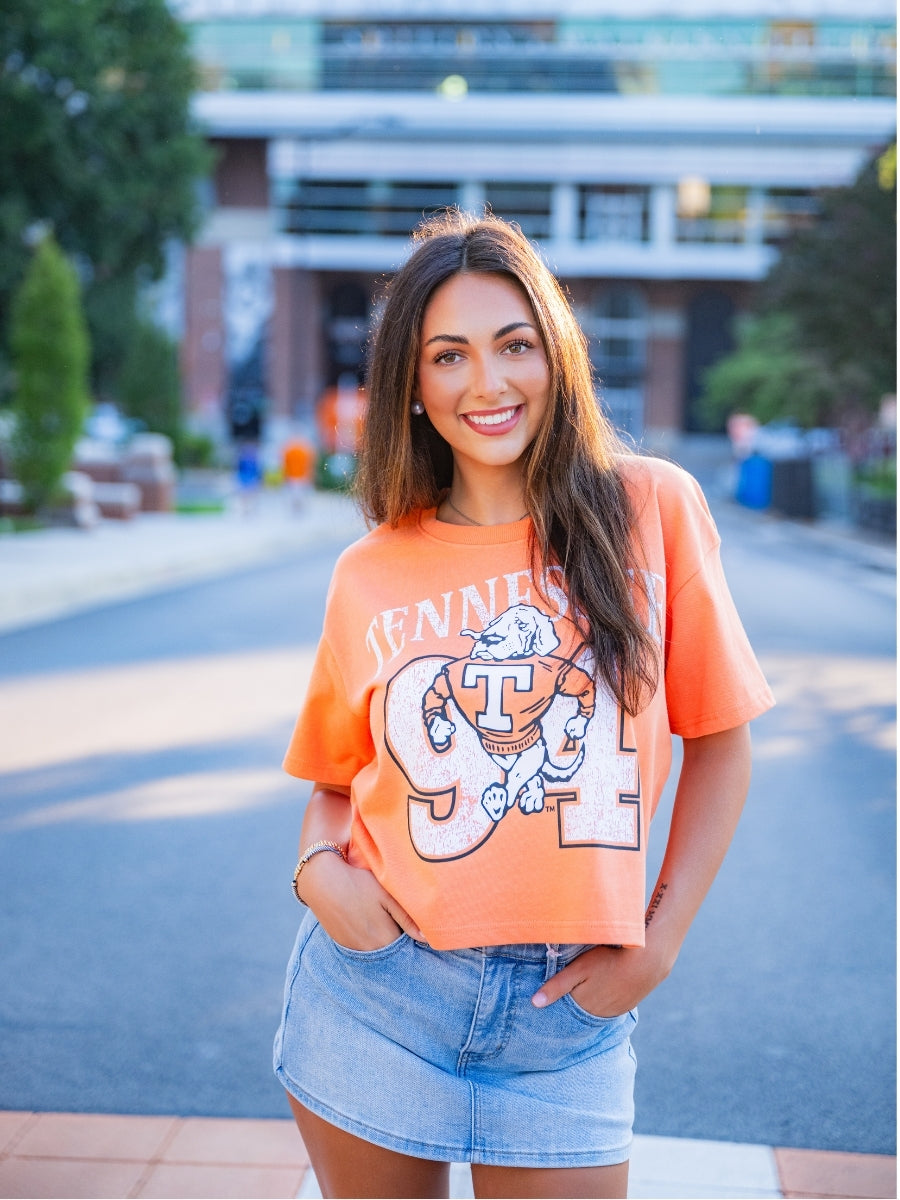Tennessee Established Club Crop Tee
