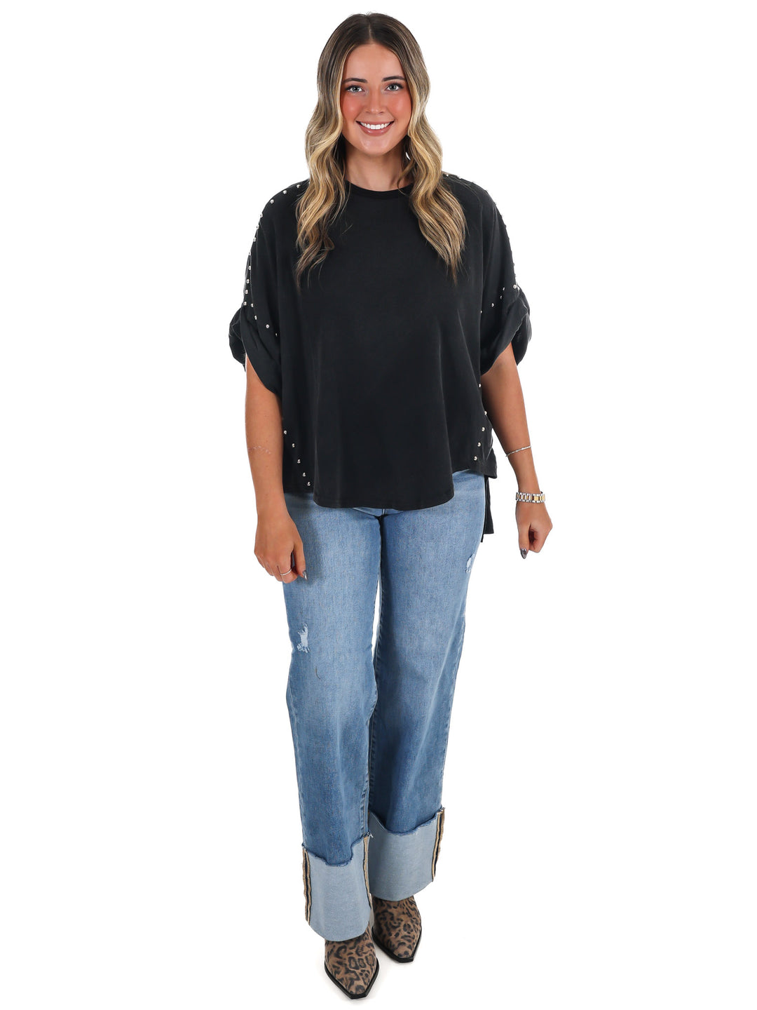 Right Now Studded Top