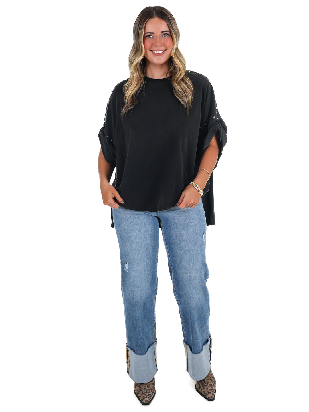 Right Now Studded Top