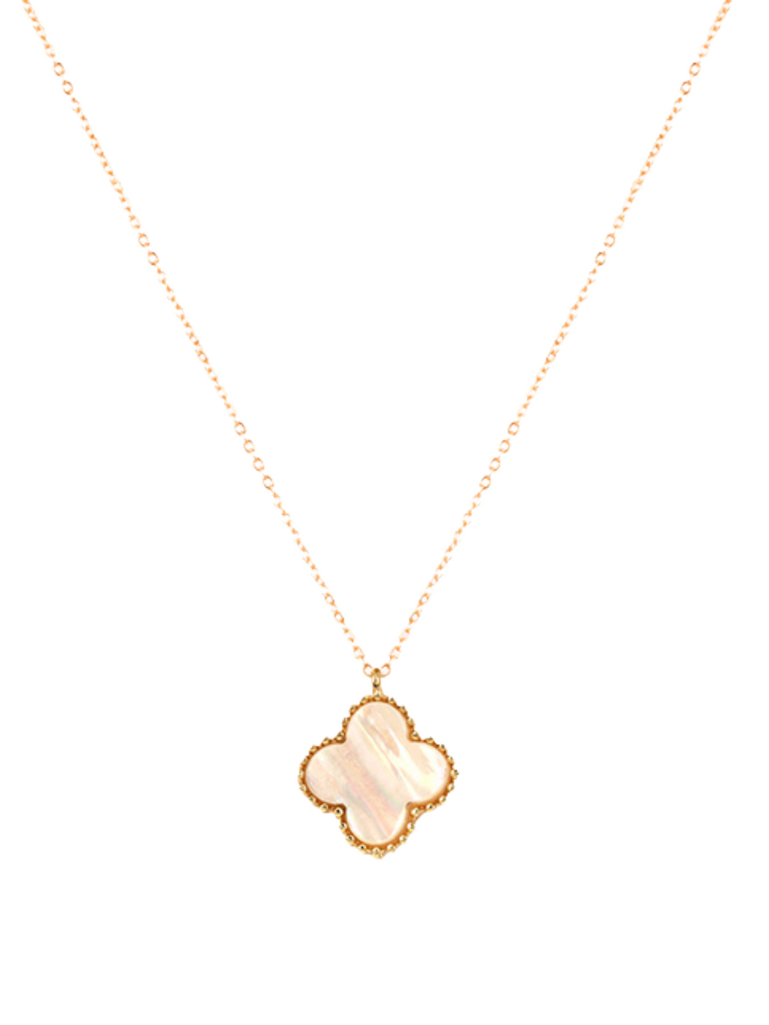 Shell Clover Necklace Set