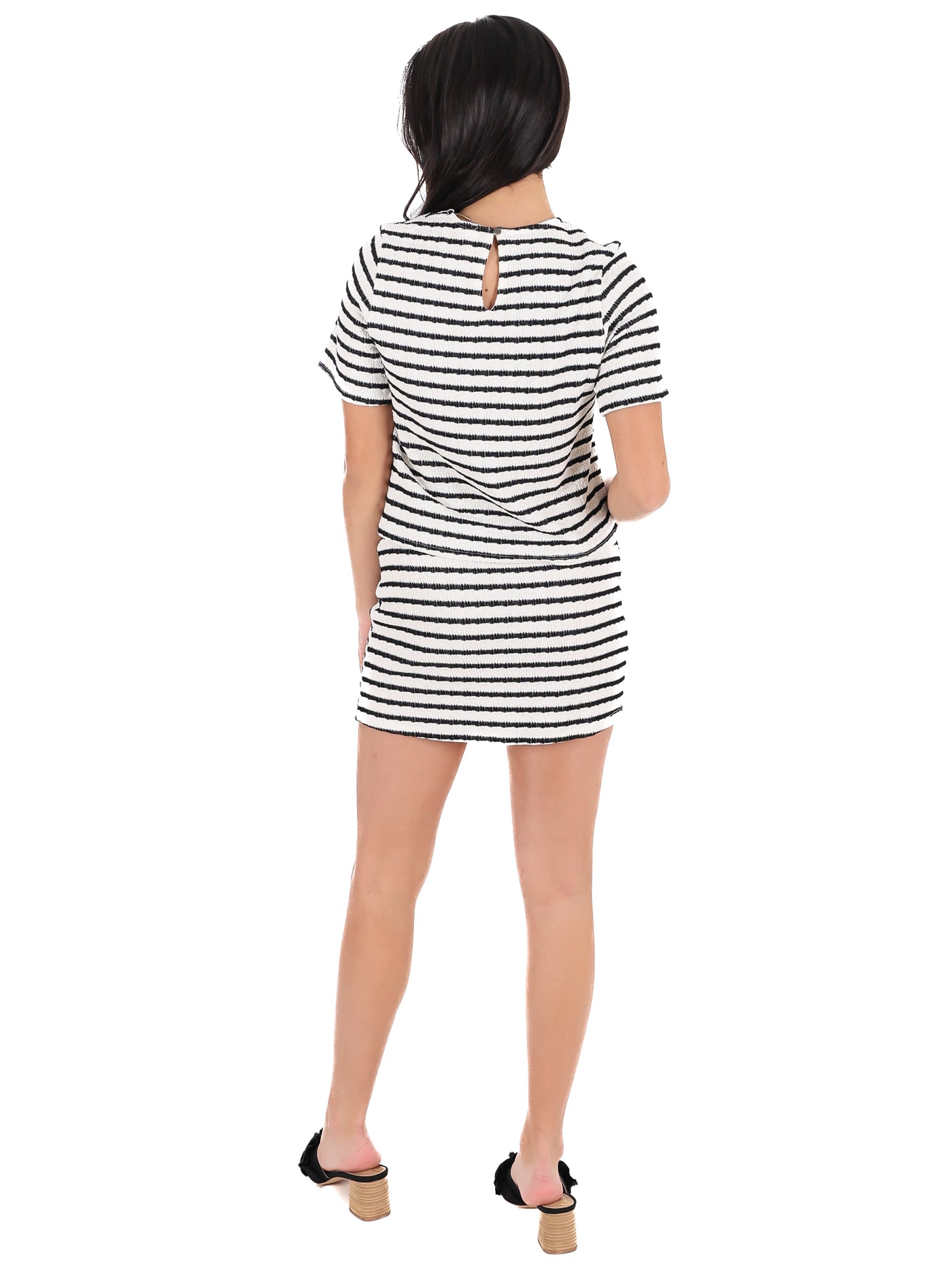Sweetest Soul Stripe Mini Skirt Set