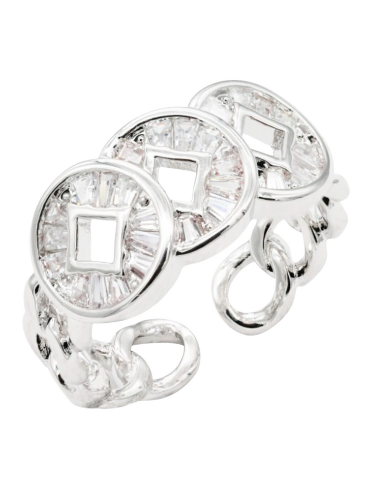 Tri-Circle Chainlink Adjustable Ring