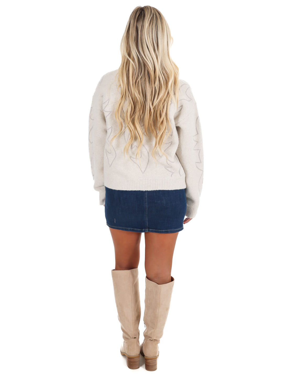 Hey Cowgirl Western Stitch Sweater