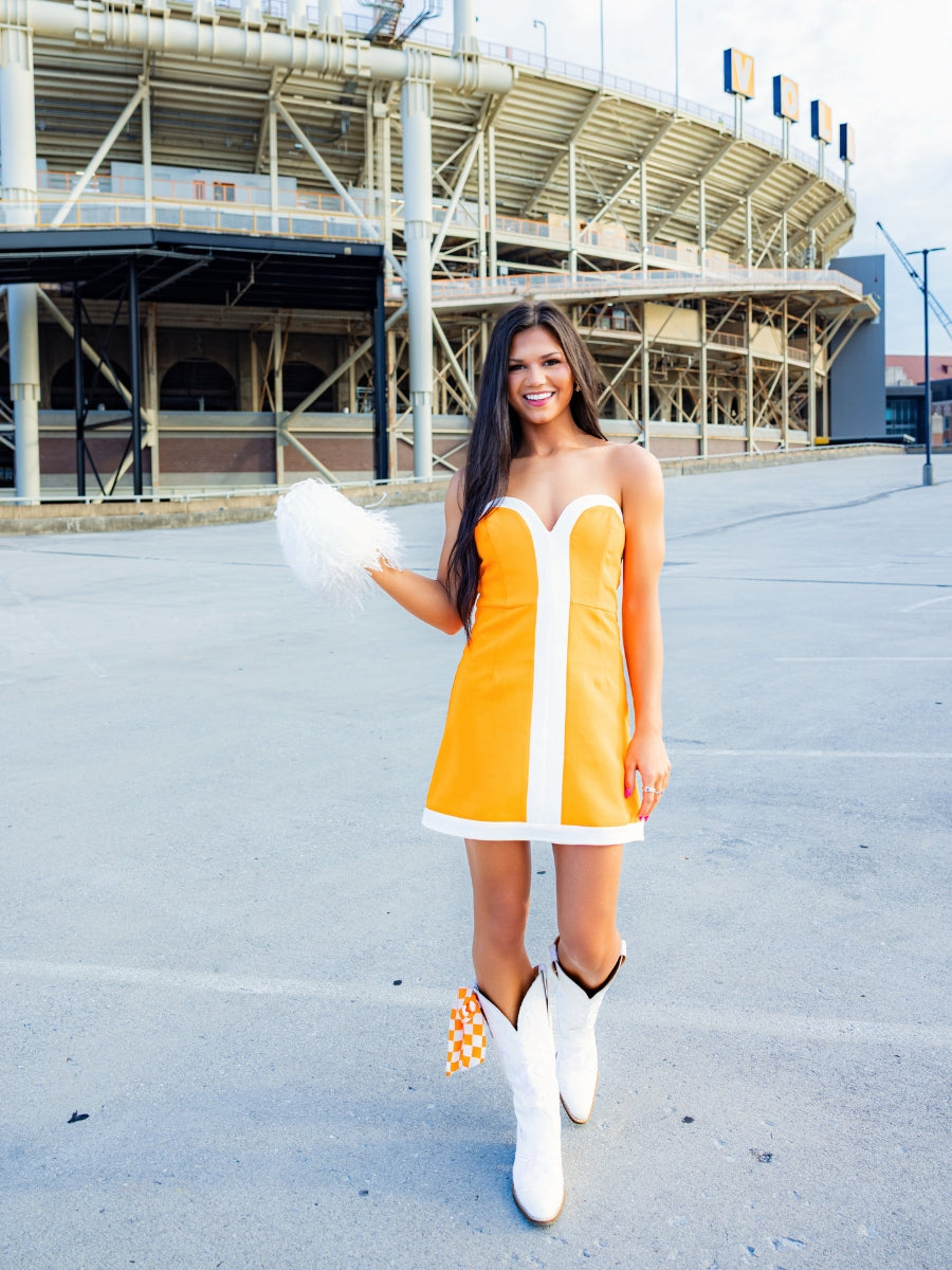 All Access Pass Colorblock Romper Dress