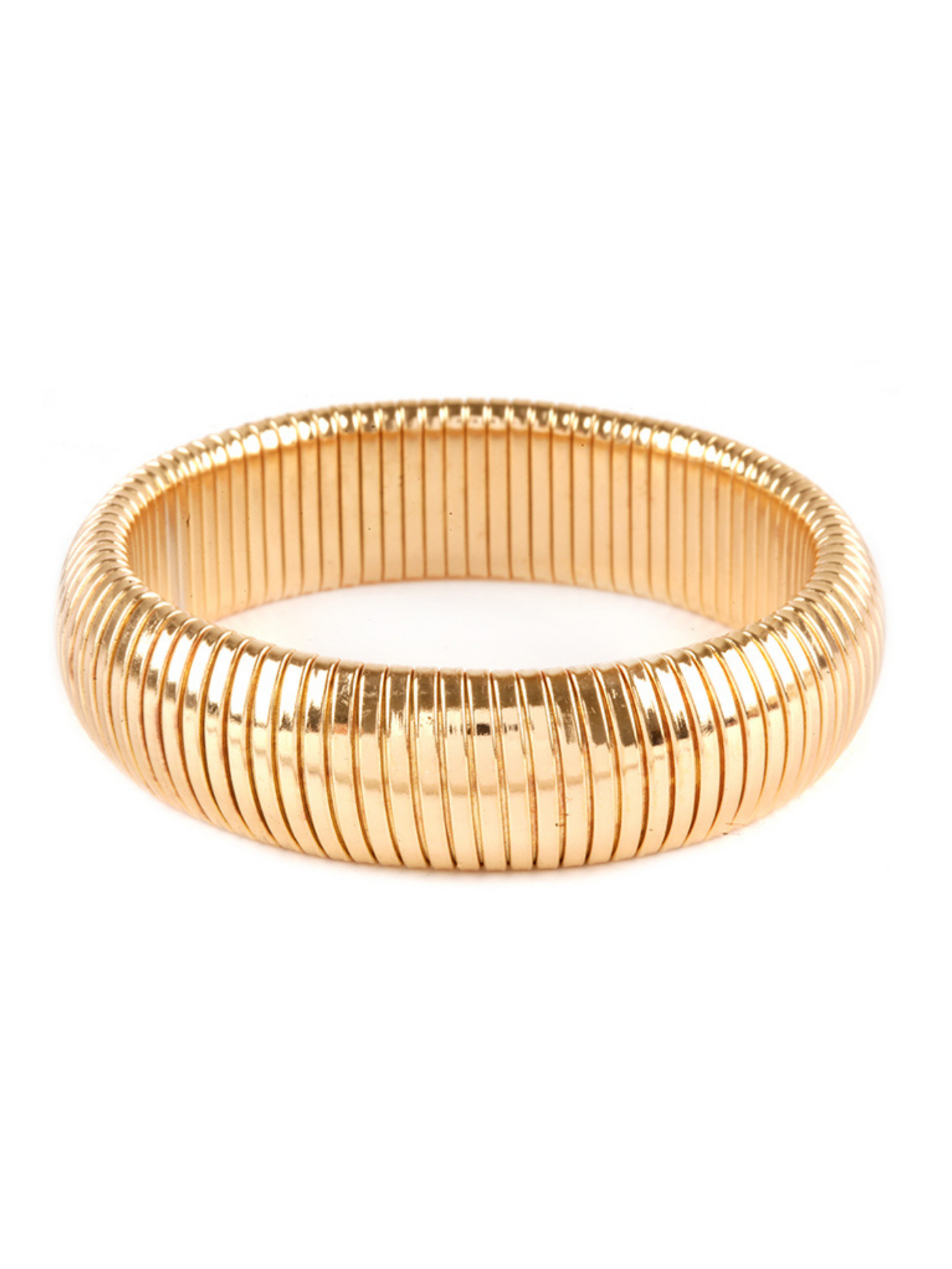 Metal Herringbone Bangle Bracelet